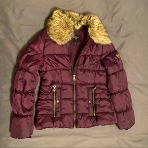Jessica Simpson Girls Puffer jacket w/ fur collar